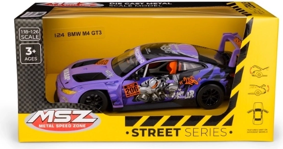 MSZ BMW M4 GT3 racermodel i skala 1:24