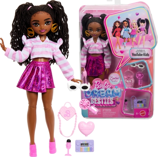 barbie dream besties brooklyn – modedukke med tilbehør