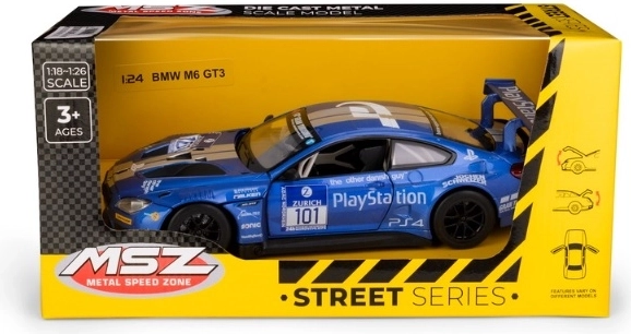 BMW M6 GT3-bilmodel i skala 1:24