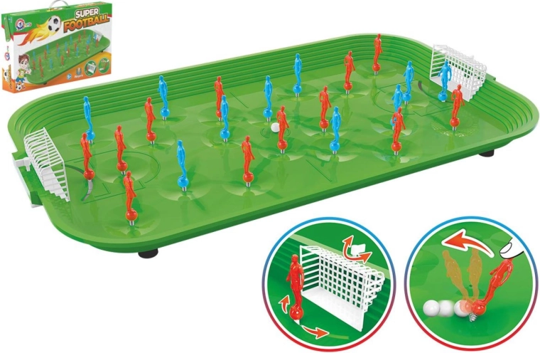Bordfodbold med fjederfigurer