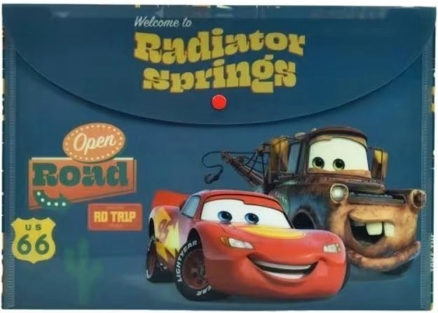 Disney Cars mappe til hæfter