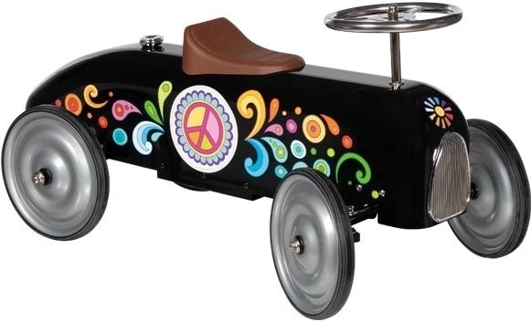 Racerløbecykel i 60’er-stil, sort