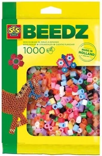 SES Creative strygeperler i basisfarver 1000 stk.