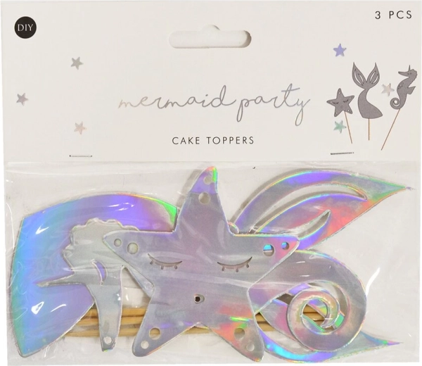 Papir-kagetoppere Selfie 25 cm, 3 stk.