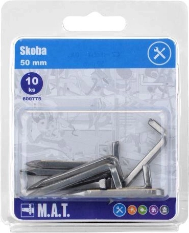 Klampe 50 mm blank (10 stk)