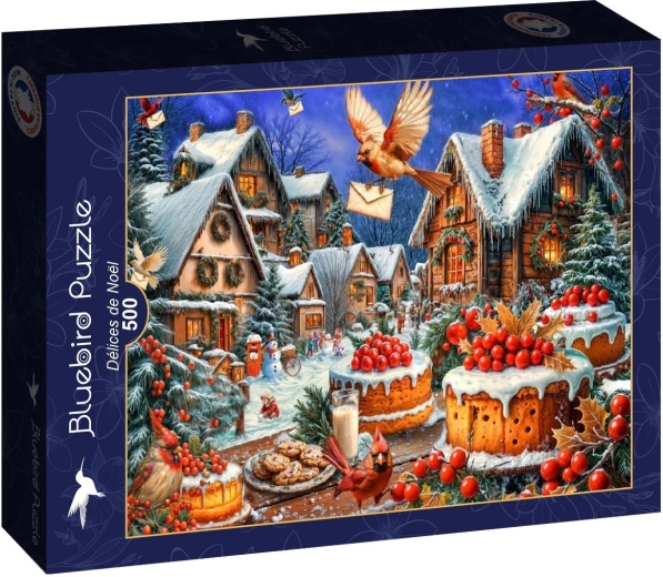 Bluebird Puzzle Julelækkerier 500 brikker