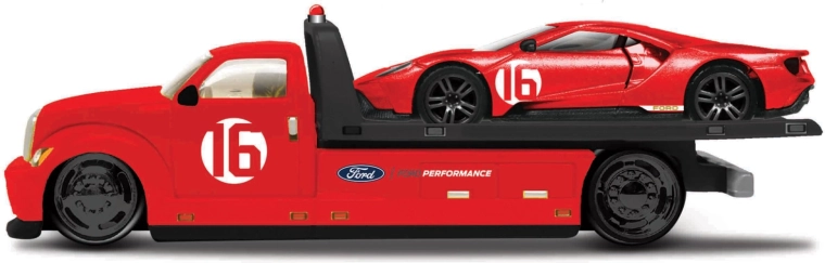 Maisto Elite Transport 2022 Ford GT Heritage Edition rød 1:64