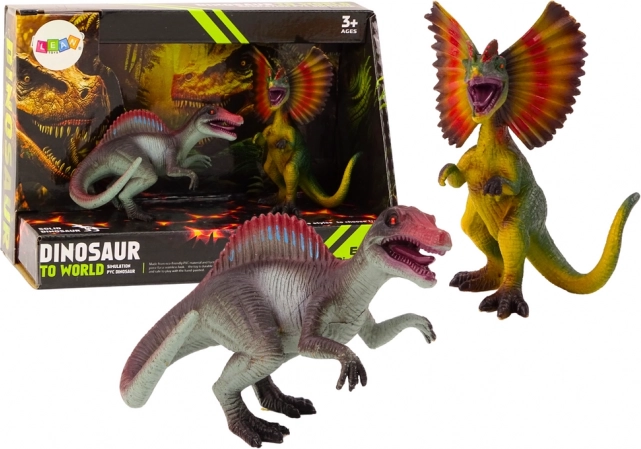 Sæt med dinosaurfigurer spinosaurus og dilofosaurus 2 stk.