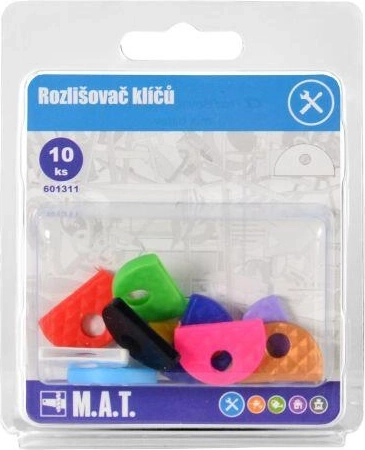 Gummi-nøglediffusere, mix af farver (10 stk.)