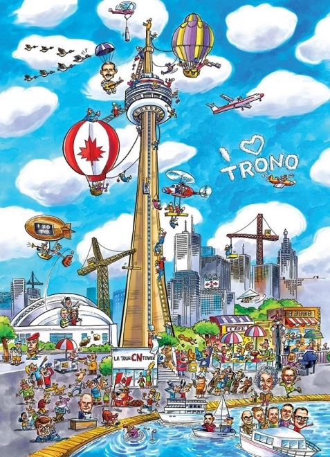 Puzzle DoodleTown: Toronto 1000 brikker