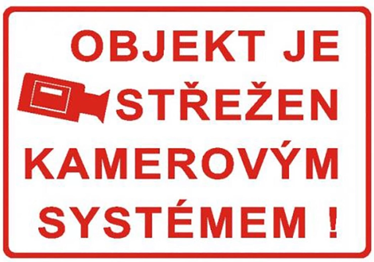 Advarselsskilt – område overvåget af camerasystem A4 plast