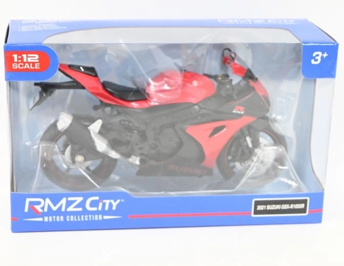 RMZ Hobby Suzuki GSX-R1000R modelmotorcykel 1:12 rød