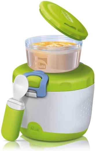 Chicco termo madbeholder med skål og rejse-ske 350 ml