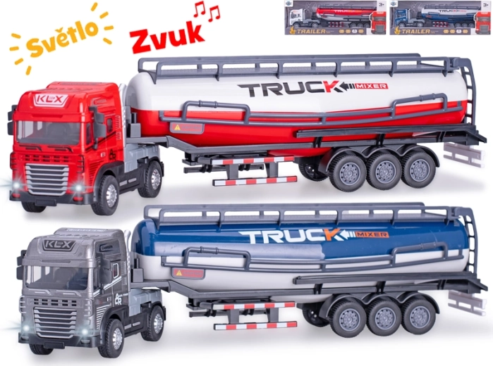 Tankvogn med friktionsdrev 1:24, 39 cm med lys og lyde