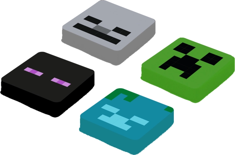 Pixie Crew Minecraft sæt med udskiftnings-multipixels Enderman