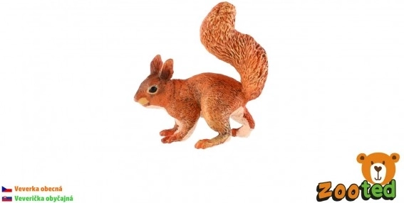 Plastik-figur af egern 9 cm