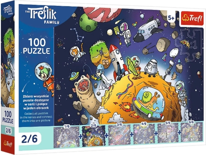 Puzzle Treflik i rummet – 100 brikker