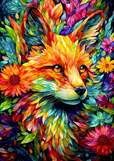 Enjoy puzzle Blomsterræv 1000 brikker