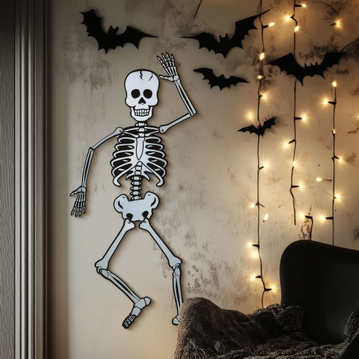 Halloween-skumdekoration skelet 85 × 18 cm