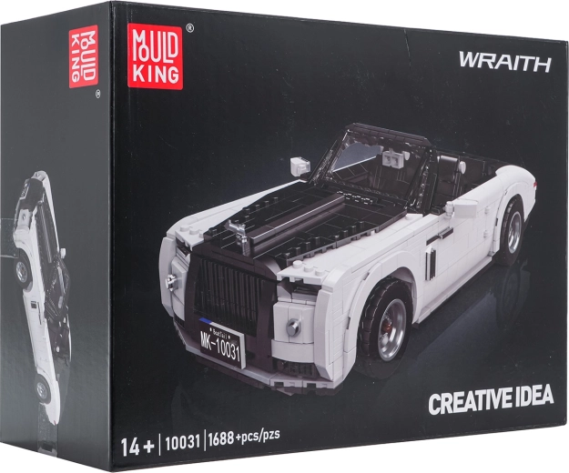 Byggesæt Mould King hvid cabriolet, 1688 dele