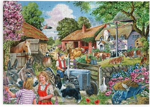 House of Puzzles Puslespil På gården med 500 store brikker
