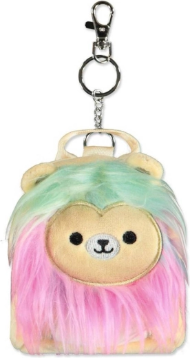 Squishmallows plys mikrorygsæk og nøglering Løve Leonaro - 1 stk.