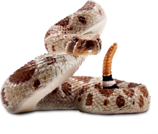 Safari Ltd. realistisk figur af western diamondback-klapperslange
