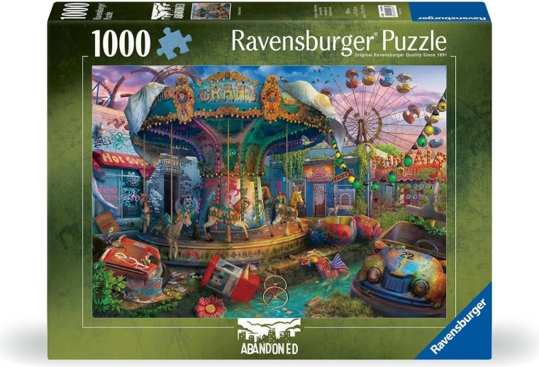 Ravensburger puslespil Abandoned: Dyster forlystelsespark 1000 brikker