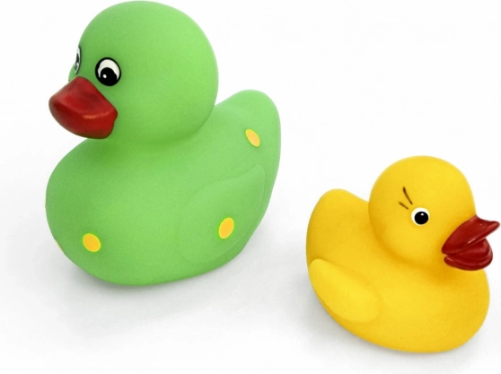 Sæt med stor og lille pivelydende badeand