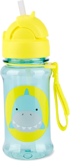 Skip Hop Zoo tritanflaske med sugerør 355 ml – haj