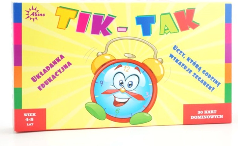 Puslespil Tik Tak – domino til at lære klokken