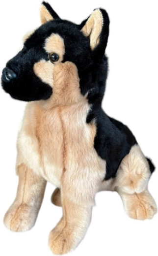 Plys hund – schæferhund, siddende 28 cm