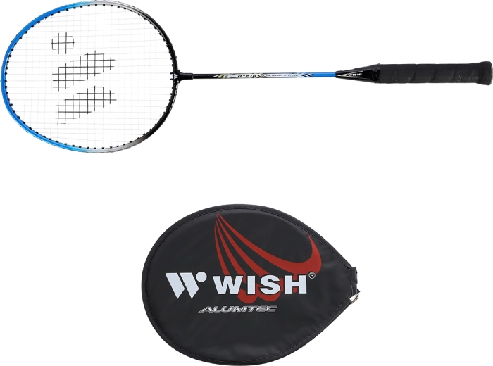Badmintonketcher Wish Steeltec 216 blå‑sort