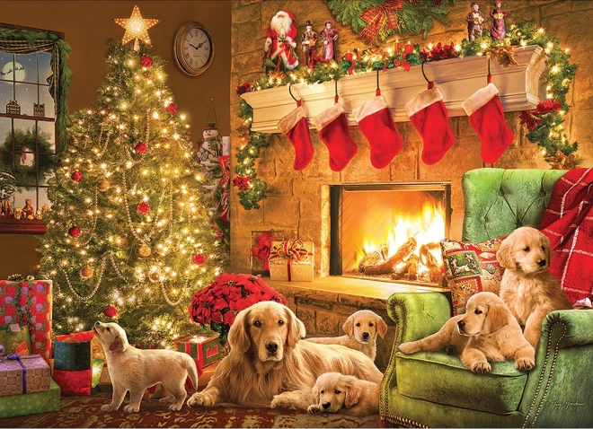 Cobble Hill puslespil Hyggelig pejs 1000 brikker