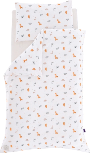 Träumeland jersey sengetøj dinolino allover 100 × 135 cm + 40 × 60 cm