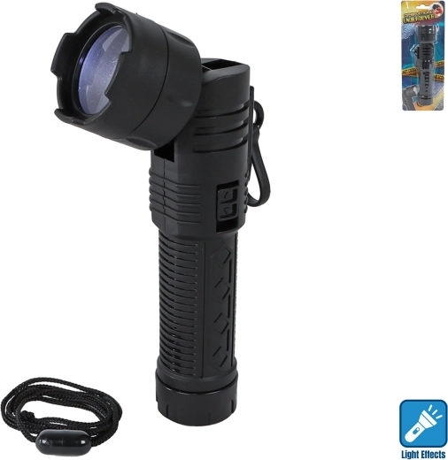 Operation Undercover lommelygte med drejeligt hoved 90° 16 cm