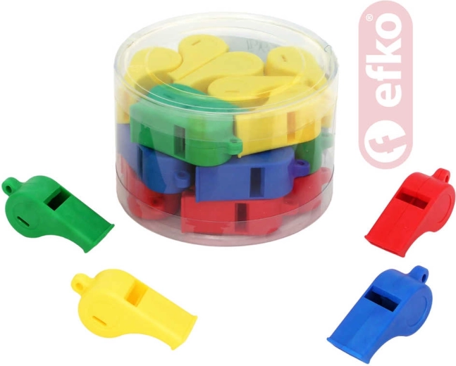 Efko totonet dommerfløjte i plast - 1 stk.