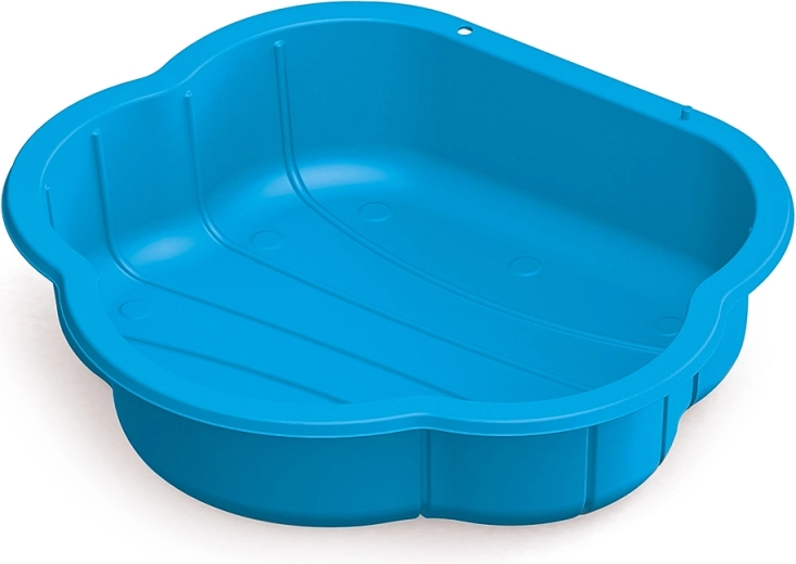 Plastiksandkasse musling blå