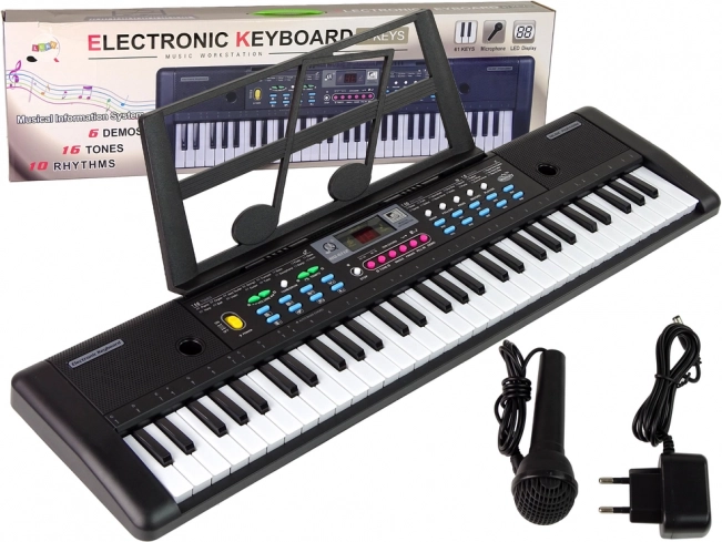 MQ-6112 Keyboard Mikrofon Nodenholder 61 tangenter
