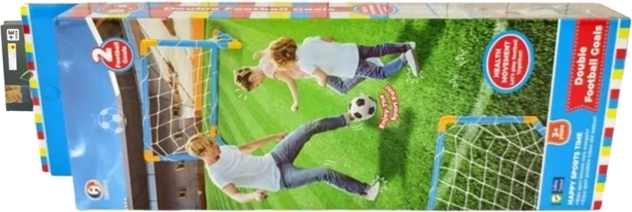 Sæt med to sportsmål i kasse