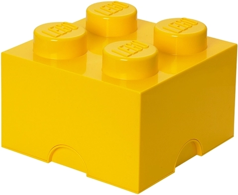Lego opbevaringsboks 4 gul