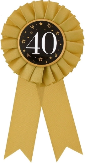 Jubilæumsfødselsdagskokarde 40