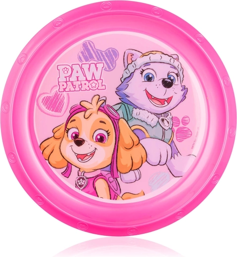 Børnetallerken 22 cm PAW PATROL lyserød plast