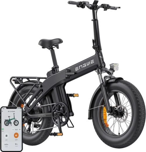 Foldbar elcykel Engwe EP-2 3.0 Boost 250 W 20" sort
