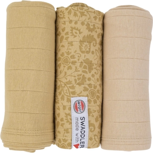 Lodger Swaddler Flower Tribe 70 × 70 cm sand - 1 stk.