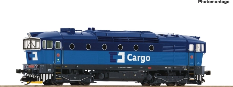 Roco diesellokomotiv ČD Cargo serie 750 330-3 TT digital med lyd