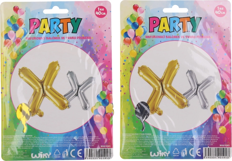 Oppustelig ballon bogstav X