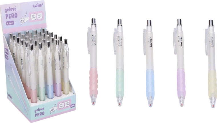 Gelpen 0,5 mm med blåt blæk