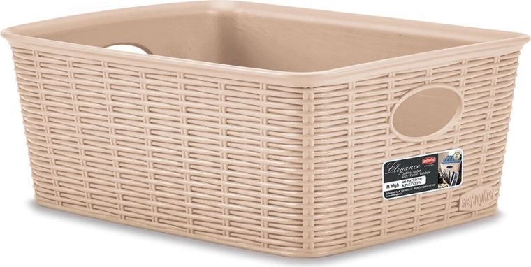 Kurv Elegance beige 25 × 19,5 × 10 cm