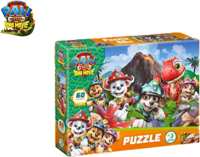 Puslespil Paw Patrol Tlapková patrola: Dino-filmen, 60 brikker (32 × 23 cm)